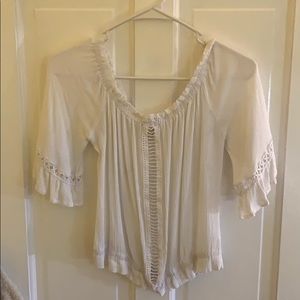 White Fashion Crop Top